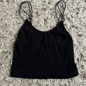 Black tank top